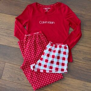 Calvin Klein Women's 3 Piece Sleepwear Set SZ Medium NWOT
